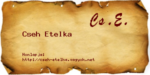 Cseh Etelka névjegykártya
